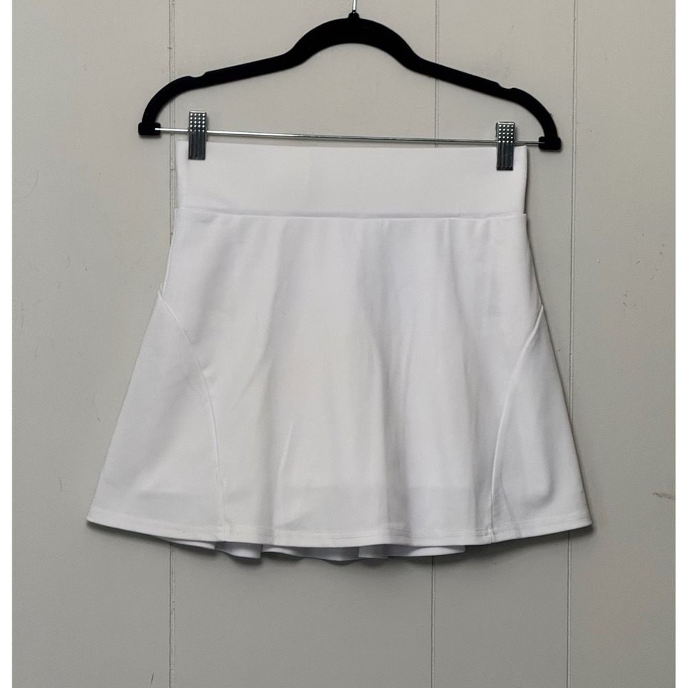 Werena White Pleated Tennis Skort Women Medium High Waist Athletic Golf Skirt